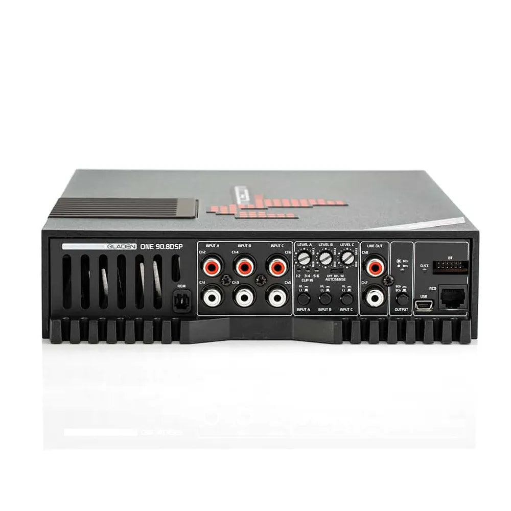MOSCONI 1-90-8-DSP ONE 90.8-DSP 8-Channel High-Quality AB Class Amplifier