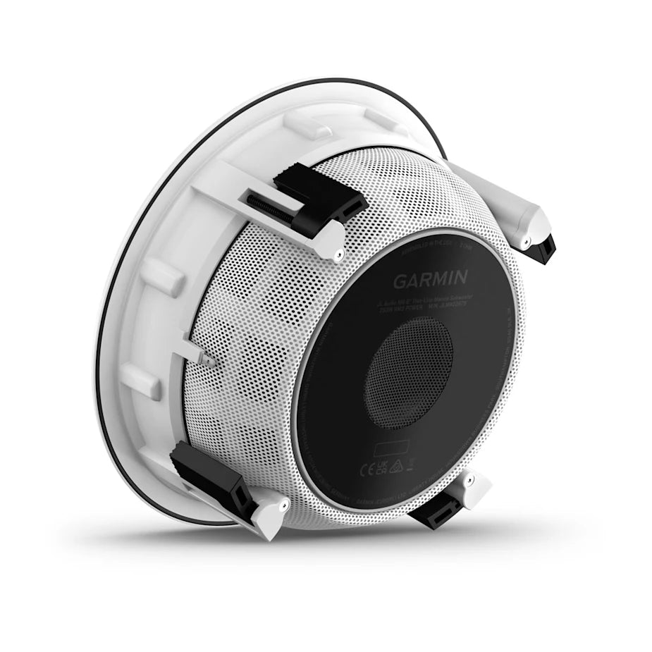 JL Audio JLA-010-03875-00 M6 Marine Thin-Line Subwoofer - 8" with Round, White Luxe Grille