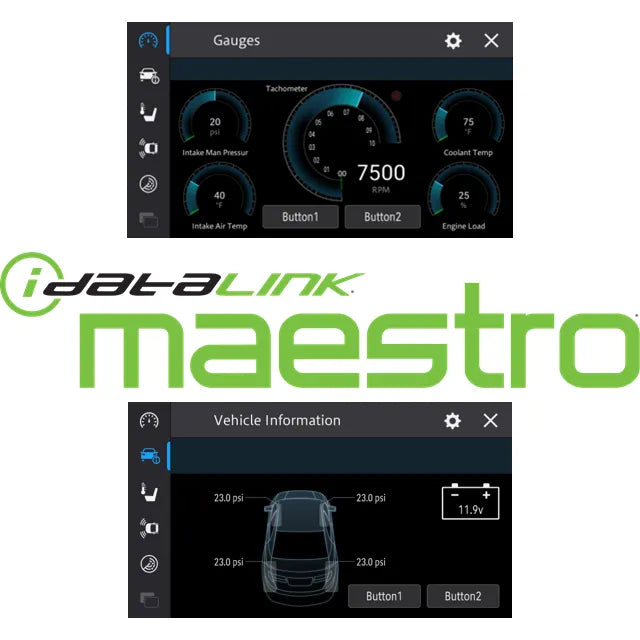Pioneer DMH-ZF7650BT 9Apple CarPlay/Android Auto Wireless AV Receiver showing vehicle and gauges information 