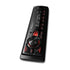 Vertical view of Pioneer MVH-S235BT digital media receiver showcasing black front panel with red accents, display screen, and control knob.