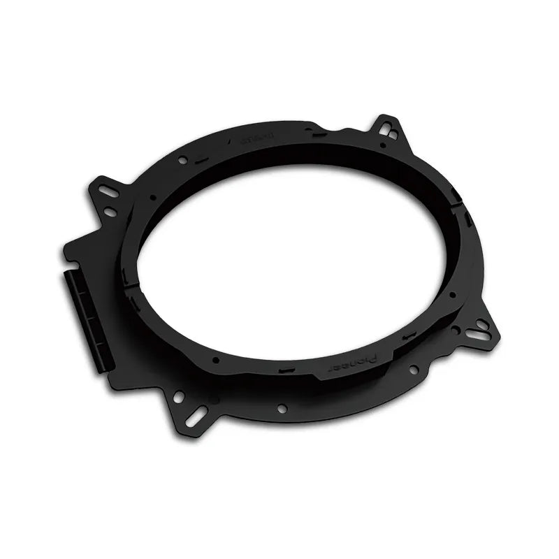 Pioneer 6x9-inch 4-way coaxial speaker grilles featuring the Pioneer logo.