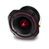 Close-up of Pioneer PRO Series 4" 600W bullet tweeter featuring red accents and durable black housing for high sensitivity audio.