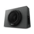A black Pioneer active subwoofer with built-in amplifier, showing the front view with the brand logo and speaker cone.