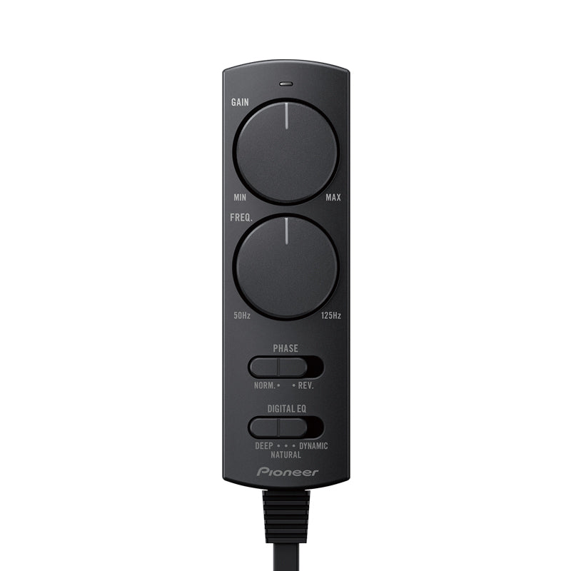 Pioneer TS-WX140DA 8" Space-Saving Amplified Compact Active Subwoofer remote closer look 