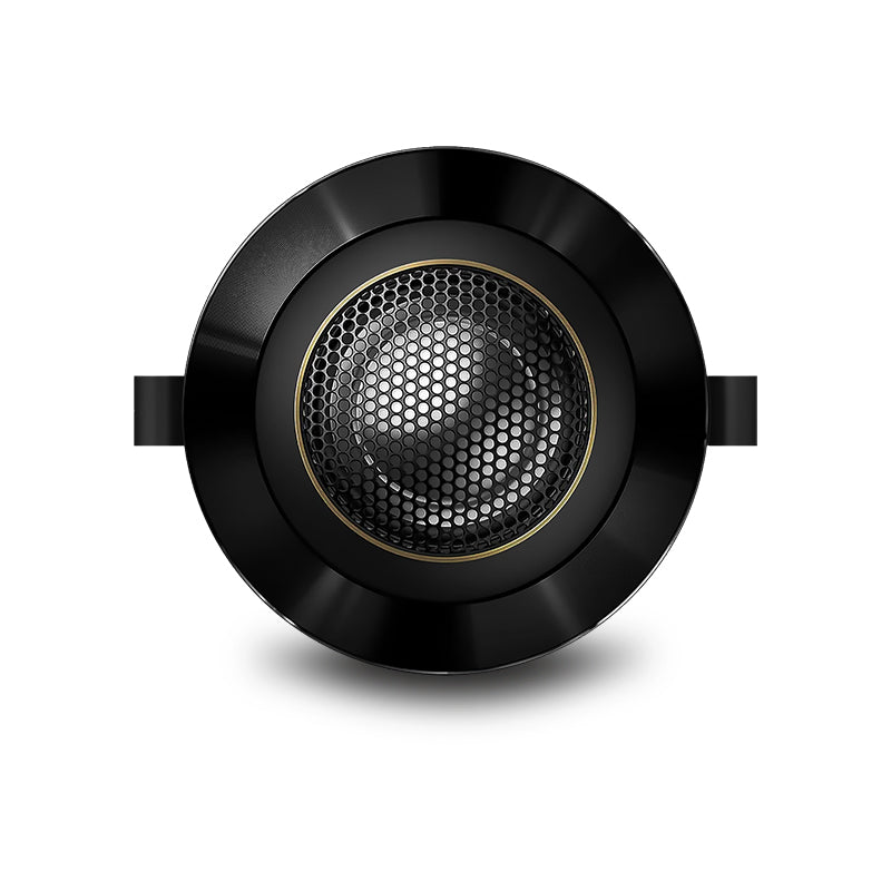 Pioneer TS-Z65C component speakers showing 6.5-inch woofer and matching black tweeter.
