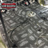 Panel van cab floor with Acoustic Liner stuck over the deadener