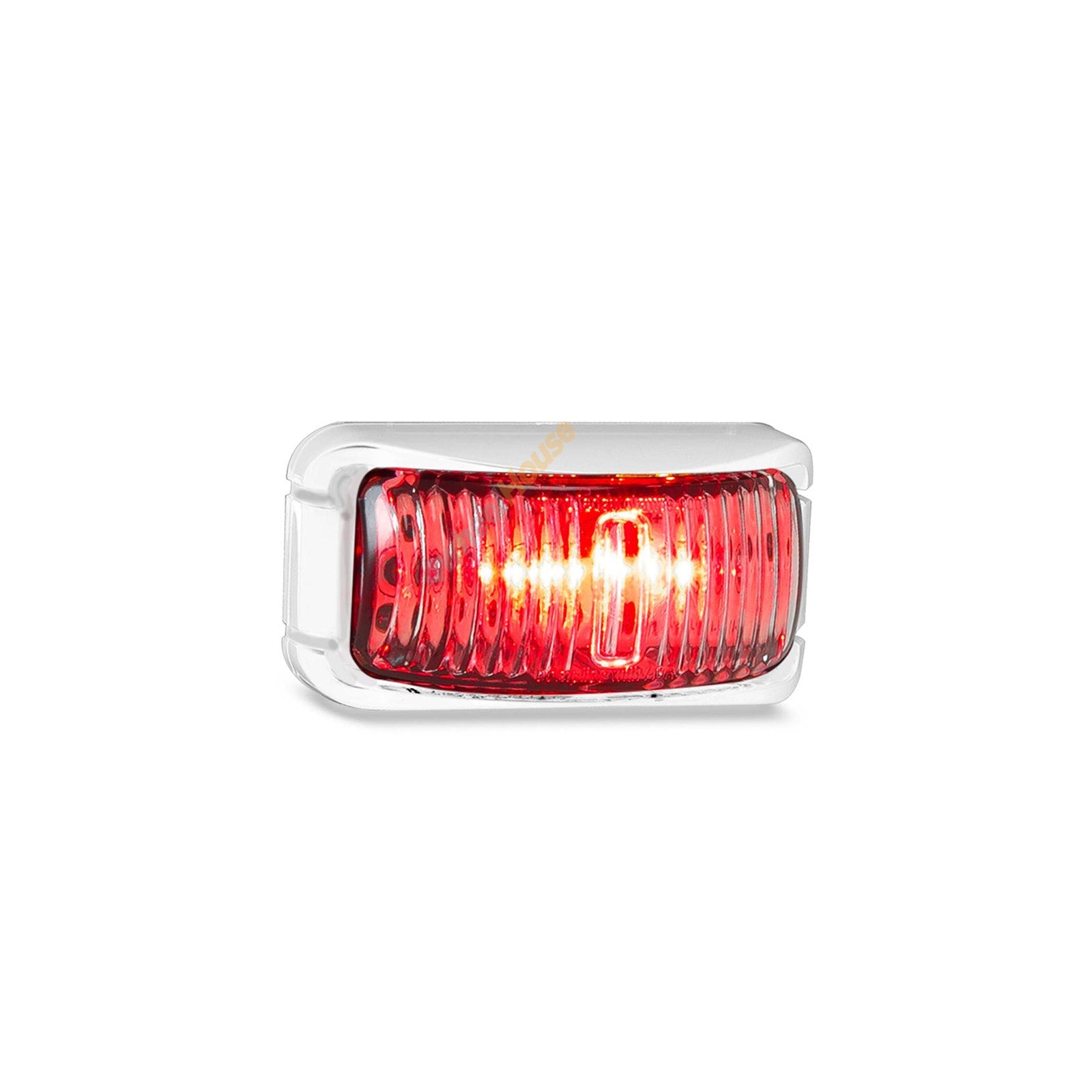 LED Autolamps 42WRMB Red Rear End Outline Marker Light White Base 2 LED Lamp