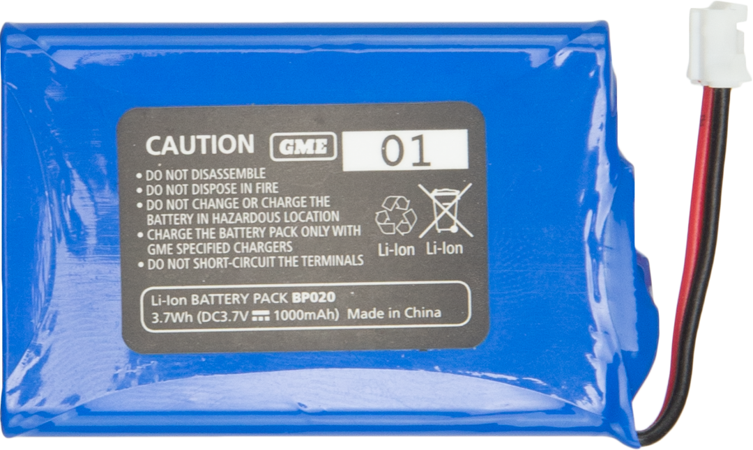 GME BP020 Battery Pack 1000mAh Suits TX665