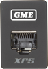 Black switch panel with a white GME logo above an RJ45 socket and grey XRS lettering below