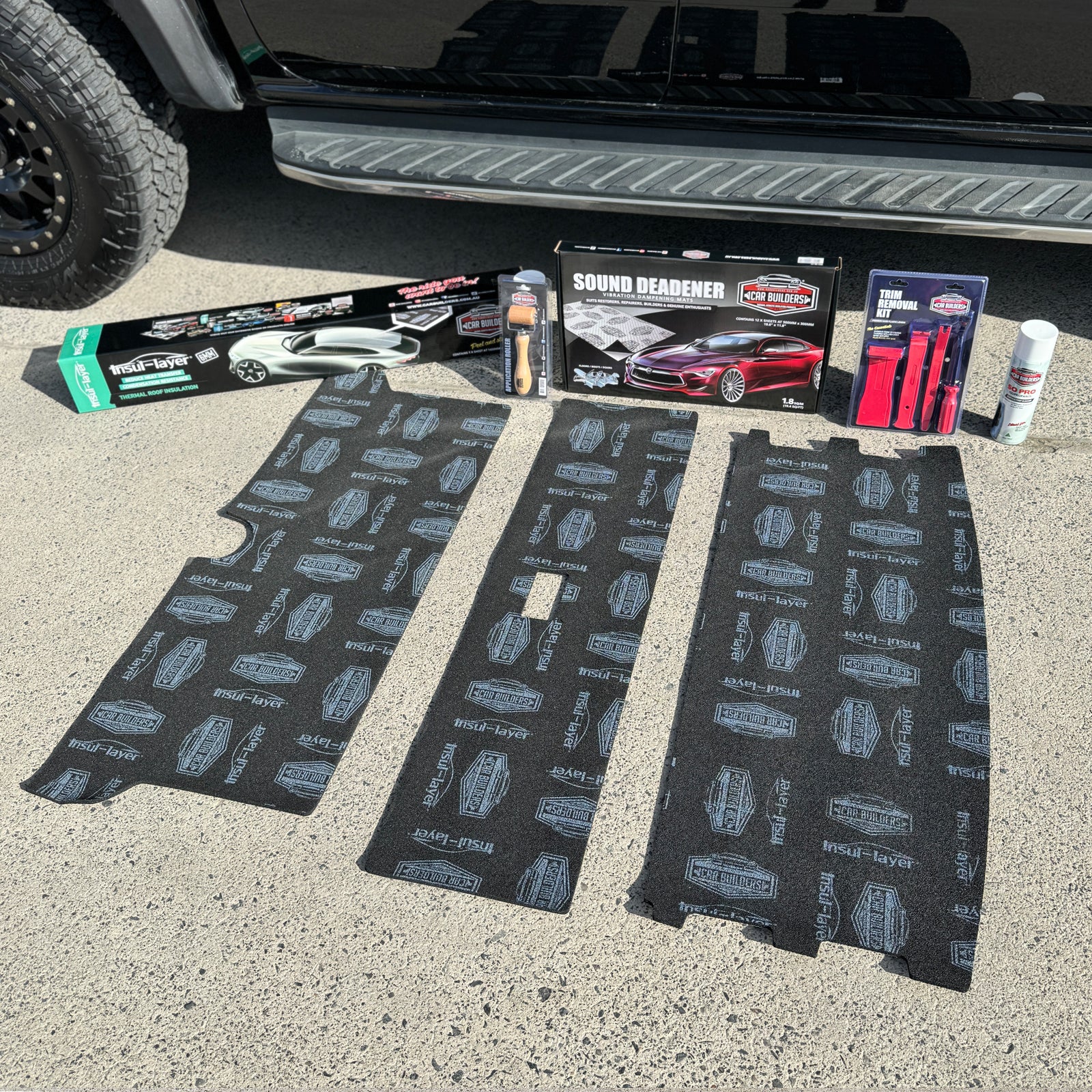 Pre cut Insul-Layer, deadener box, SoPro and trim kit for the Ranger roof