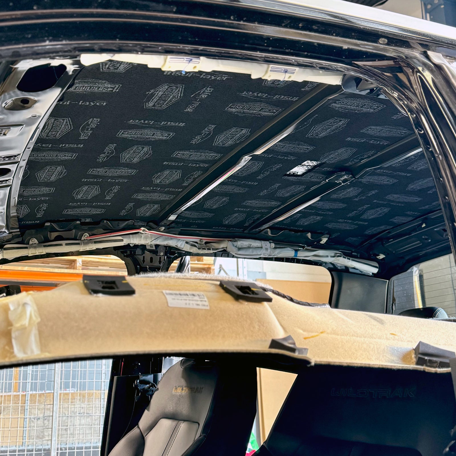 Insul-Layer stuck over the deadener on a Ranger roof skin