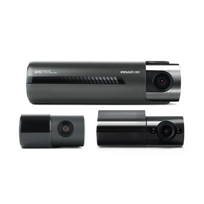 IROAD X30-X-BUNDLE | X30-X Bundle Triple-Channel Dashcam + OBDII Power Cable + X-Security Cover With MicroSD Card