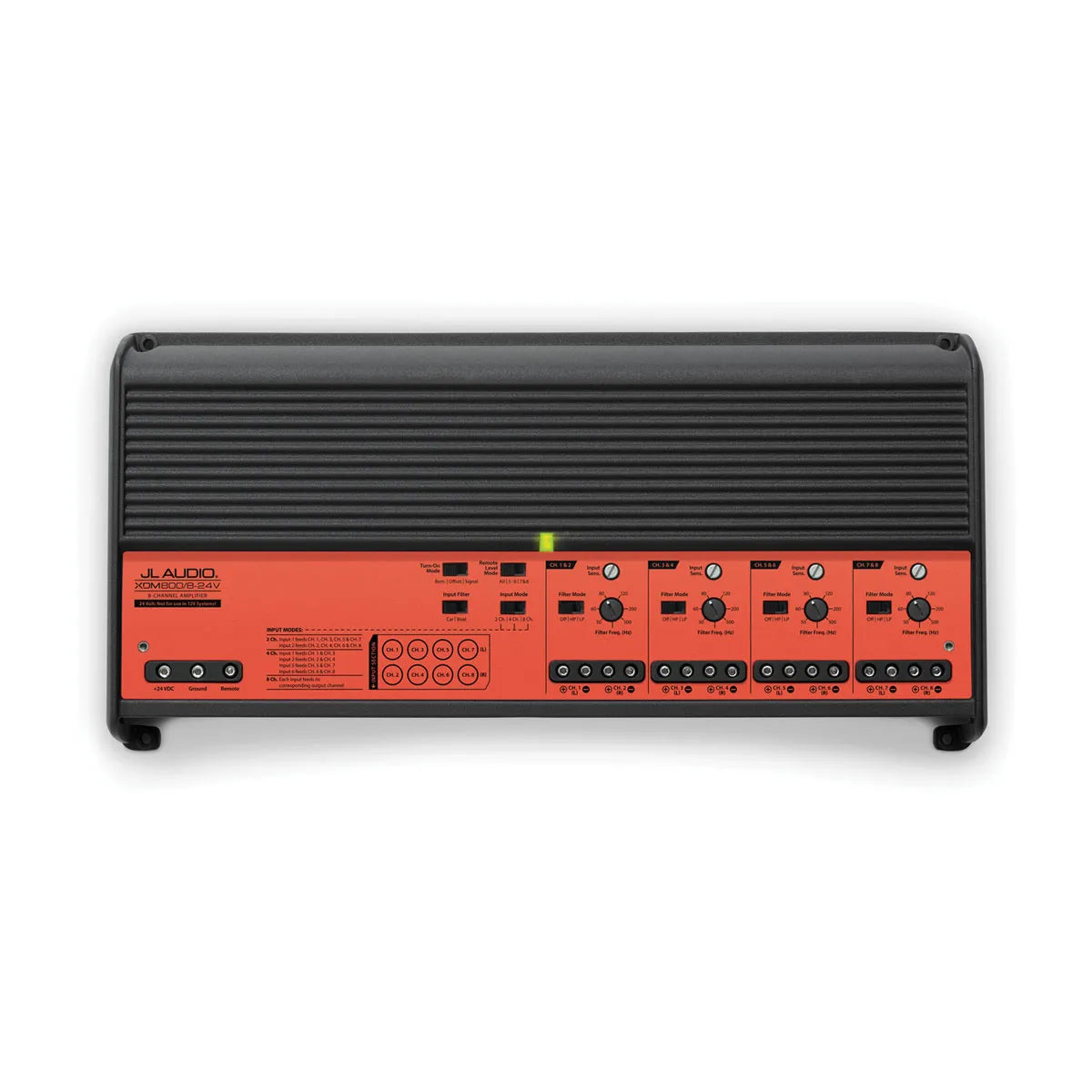 JL Audio JLA-010-03344-00 XDM800 8-Channel 24V Marine Amplifier Character