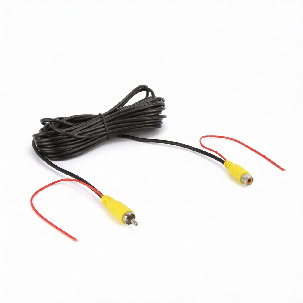 DNA RVS006F 6 Metre Male to Female RCA Video Cable with Power Wire