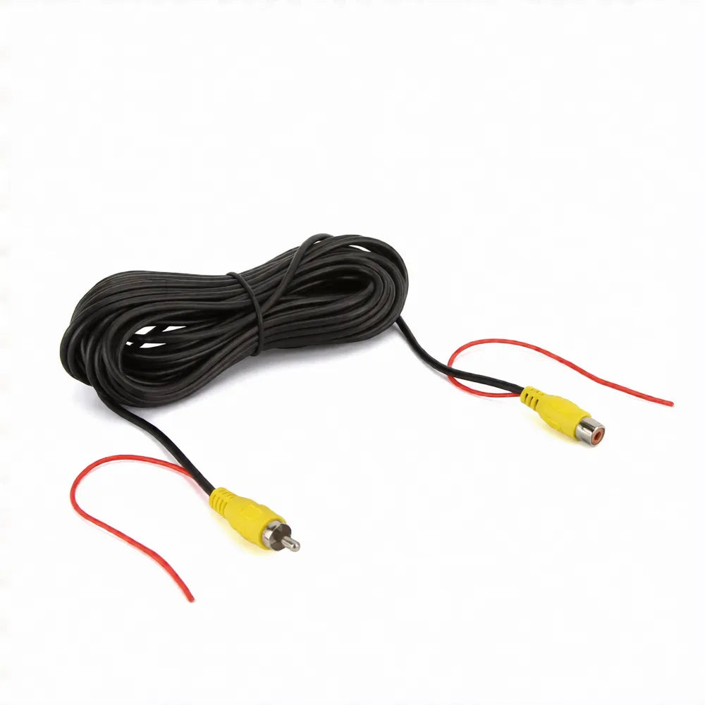 DNA RVS010F 10 Metre Male to Female RCA Video Cable with Power Wire