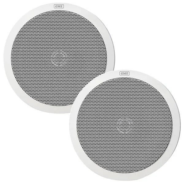 GME GS520W 110W IP54 Marine Flush Mount Speakers White