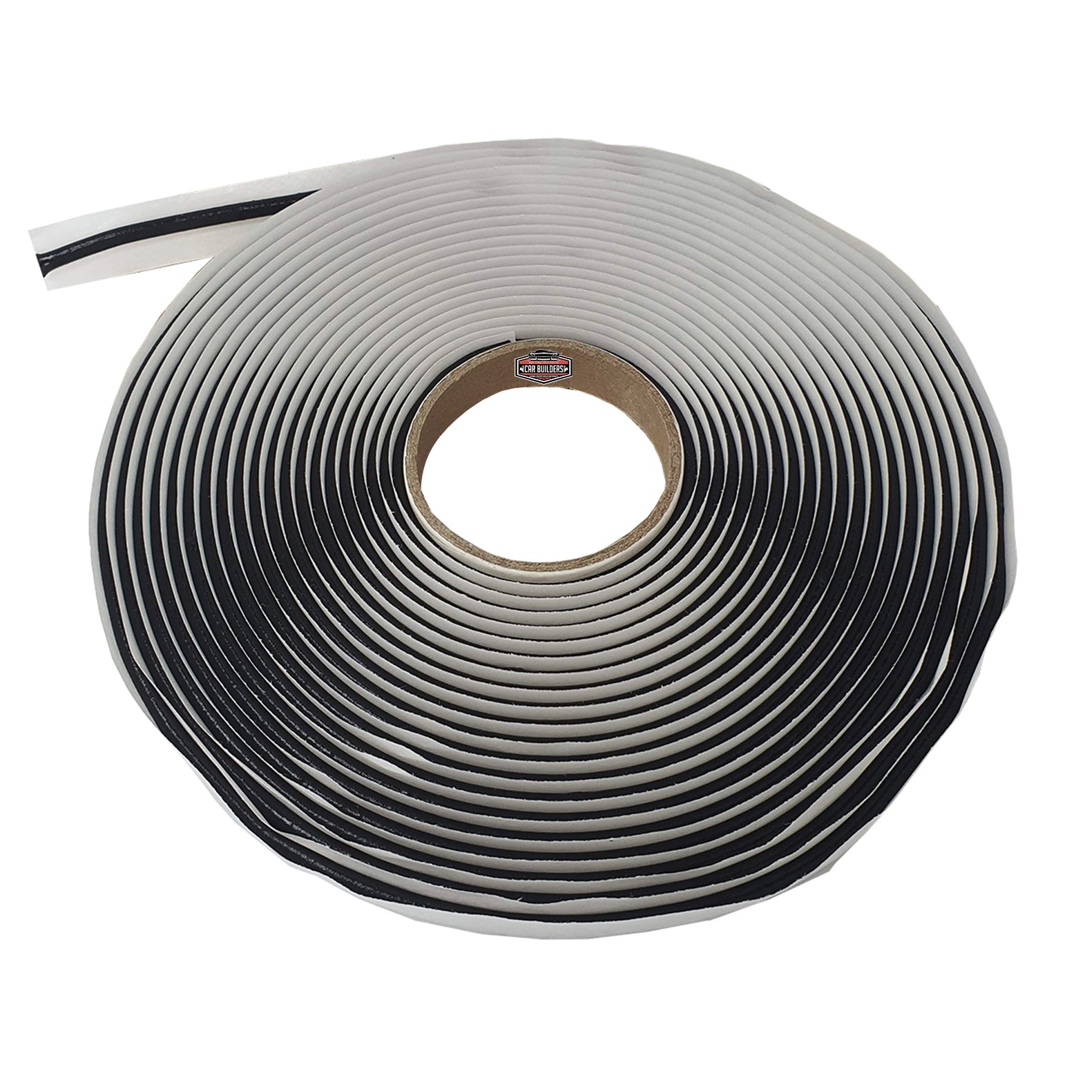Roll of Seal It black butyl tape with backing paper