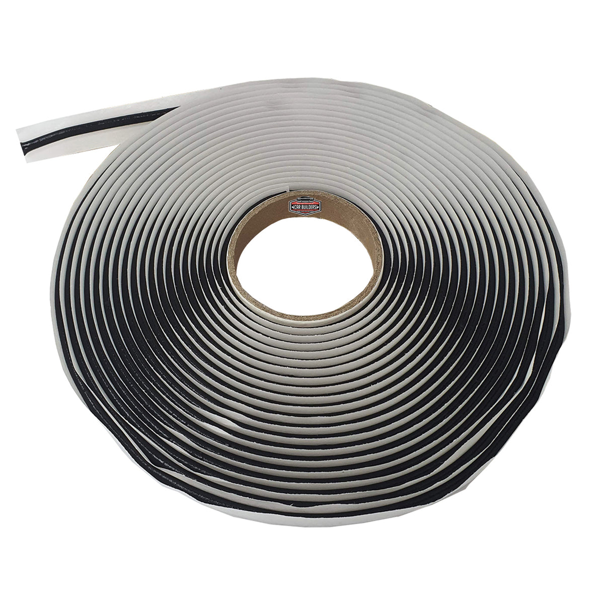 Roll of Seal It black butyl tape with backing paper