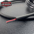 Slim Line heat sleeve fitted over a red and black lead