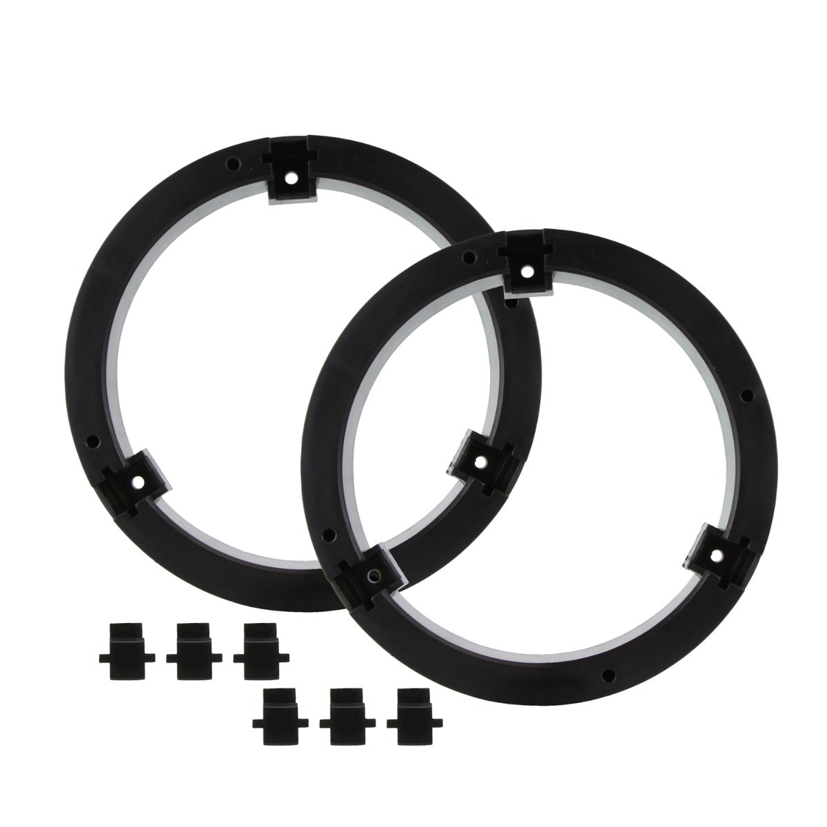 DNA SP-SU552C pair of black Jimny spacer rings with retaining clips