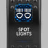 STEDI ROKSWCH-SPOT Carling Type Rocker Switch for 4x4 Spot Lights Back Lit Blue