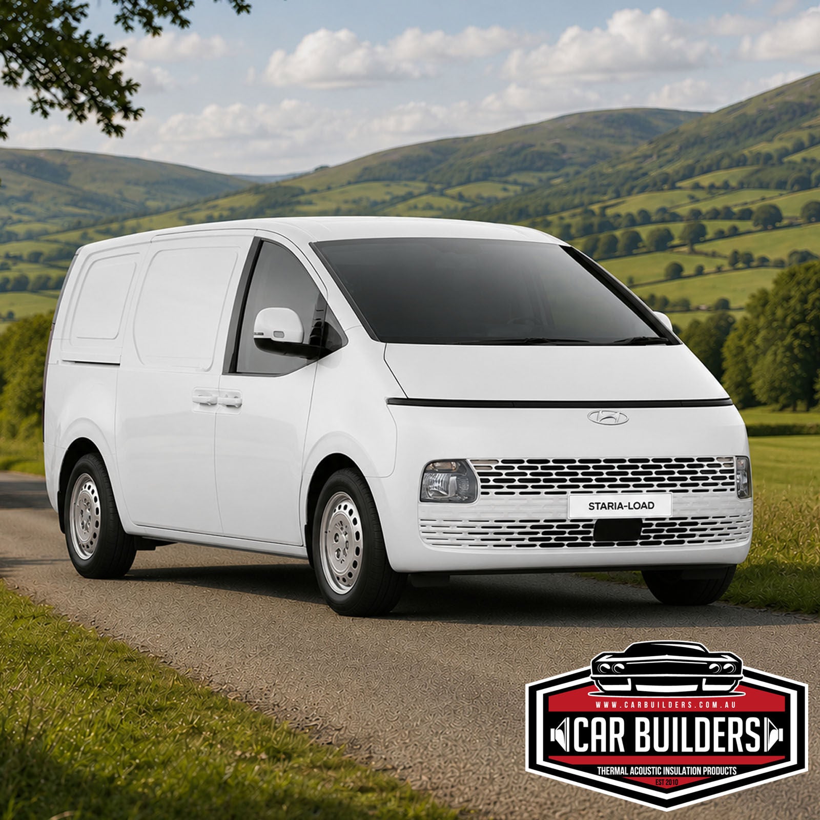 Hyundai Staria van for the Car Builders Staria insulation pack