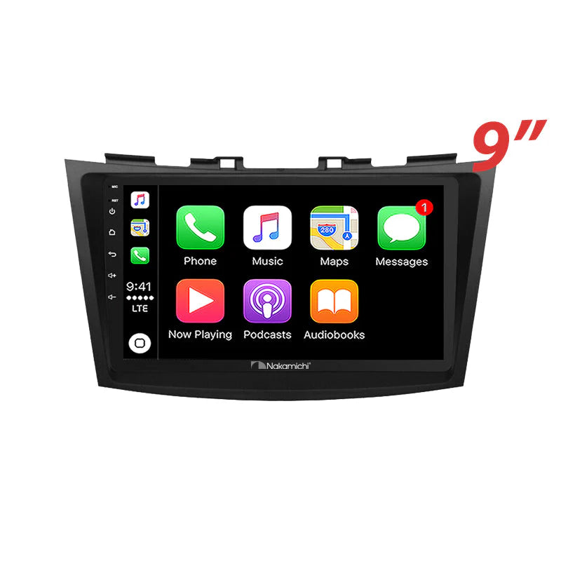 Nakamichi NA9SUZUKISWIFT20122017 - 9" Android Wireless CarPlay & GPS Navigation System
