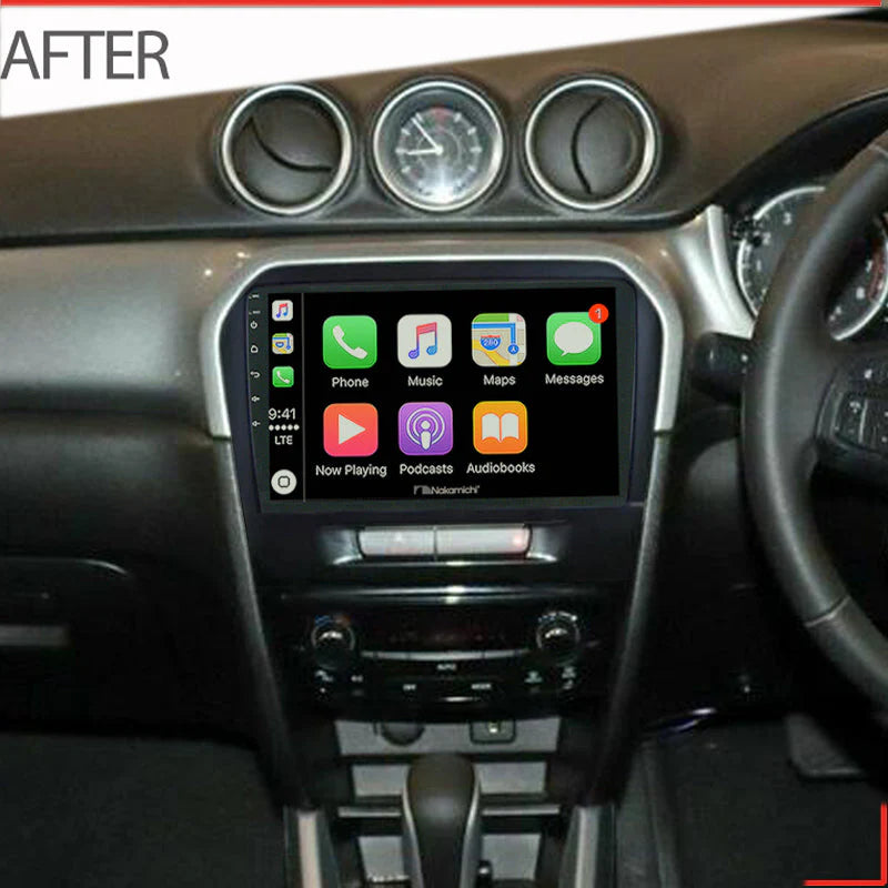 Nakamichi NA9SUZUKIVITARA2015ON - 9" Android Wireless CarPlay & GPS Navigation System