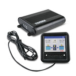 A Thunder brand DC-DC battery charger with a remote Bluetooth LCD screen and a heavy-duty aluminium case.