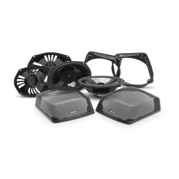 Rockford Fosgate HD9813RGU-STAGE3 Source Unit, 6-Speaker and Amplifier Stage 3 Kit for 1998-2013 Harley-Davidson Road Glide Ultra