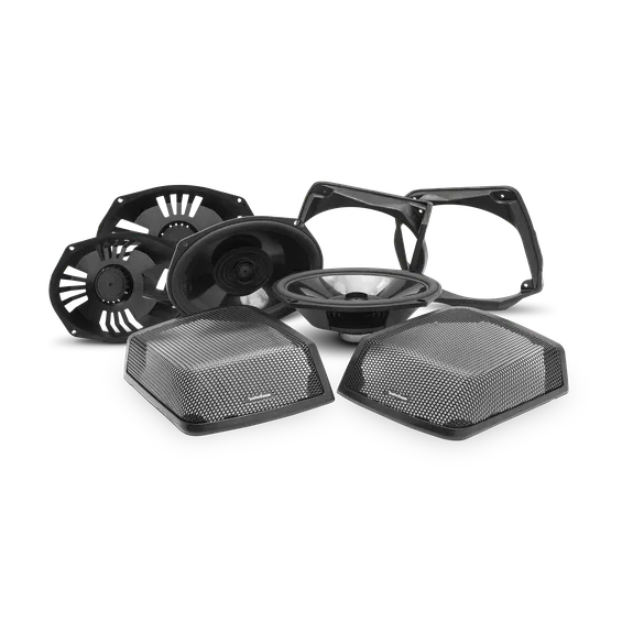 Rockford Fosgate HD9813RGU-STAGE3 Source Unit, 6-Speaker and Amplifier Stage 3 Kit for 1998-2013 Harley-Davidson Road Glide Ultra