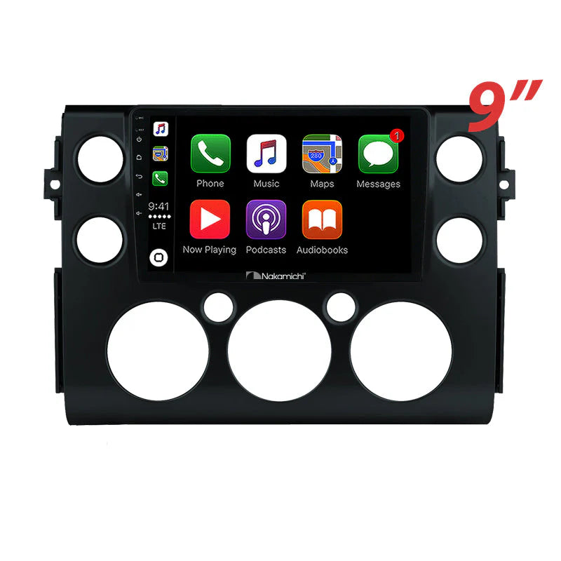 Nakamichi NA9TOYOTAFJ20112016 9" Wireless CarPlay Android Auto Toyota FJ Cruiser 2011-2016 Head Unit