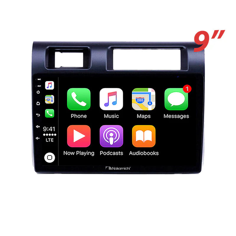 Nakamichi 9" Wireless CarPlay Android Auto Toyota Landcruiser LC70 LC79 Ute 2007-2023 Head Unit