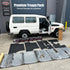 Premium Troopy kit with pre cut floorpan and insulation pieces laid out next to a Troopcarrier