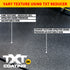 Test panel with fine and coarse texture from varying TXT Reducer