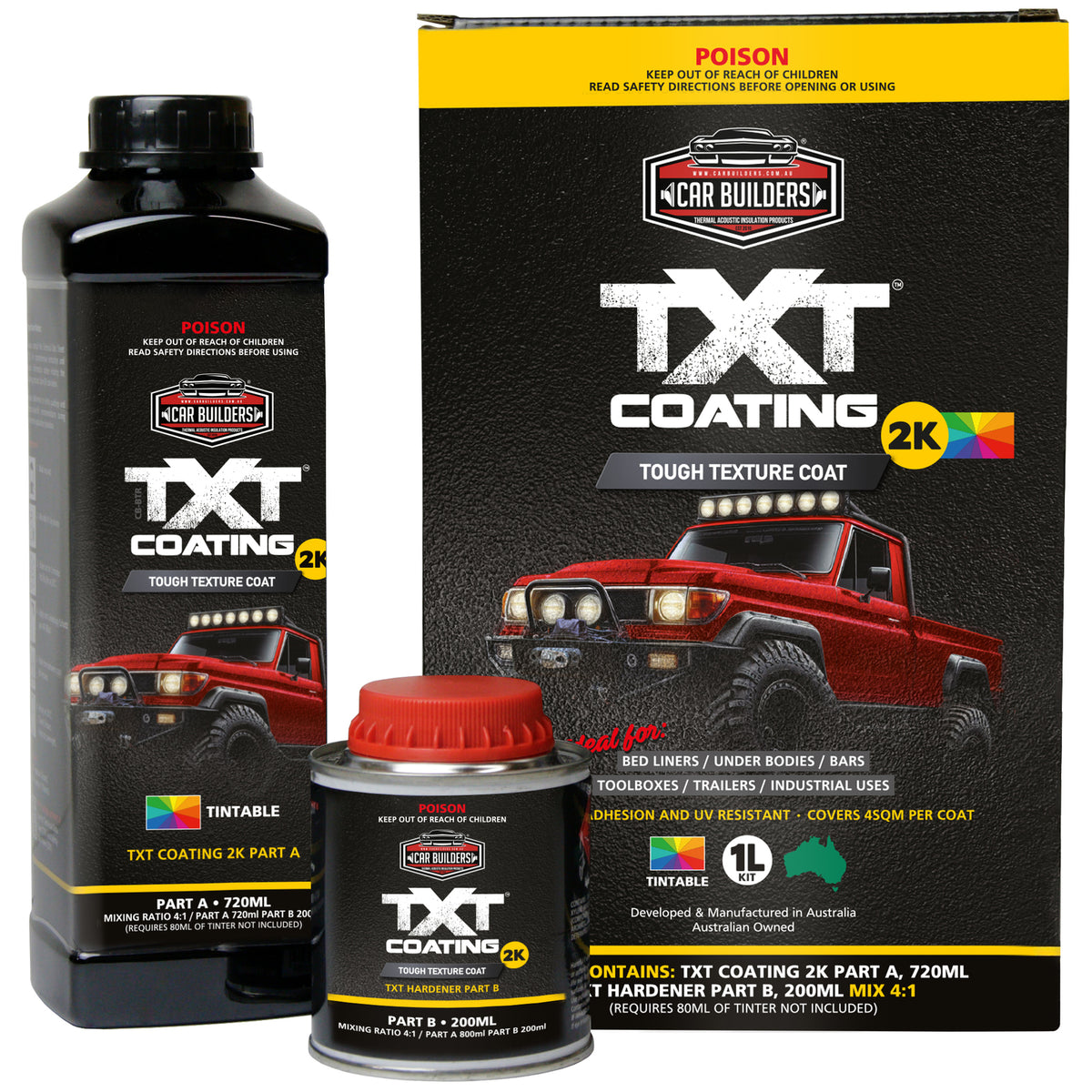 TXT 2K Tintable base and hardener kit