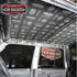 Car roof skin with rows of Stage 1 Sound Deadener sheets applied