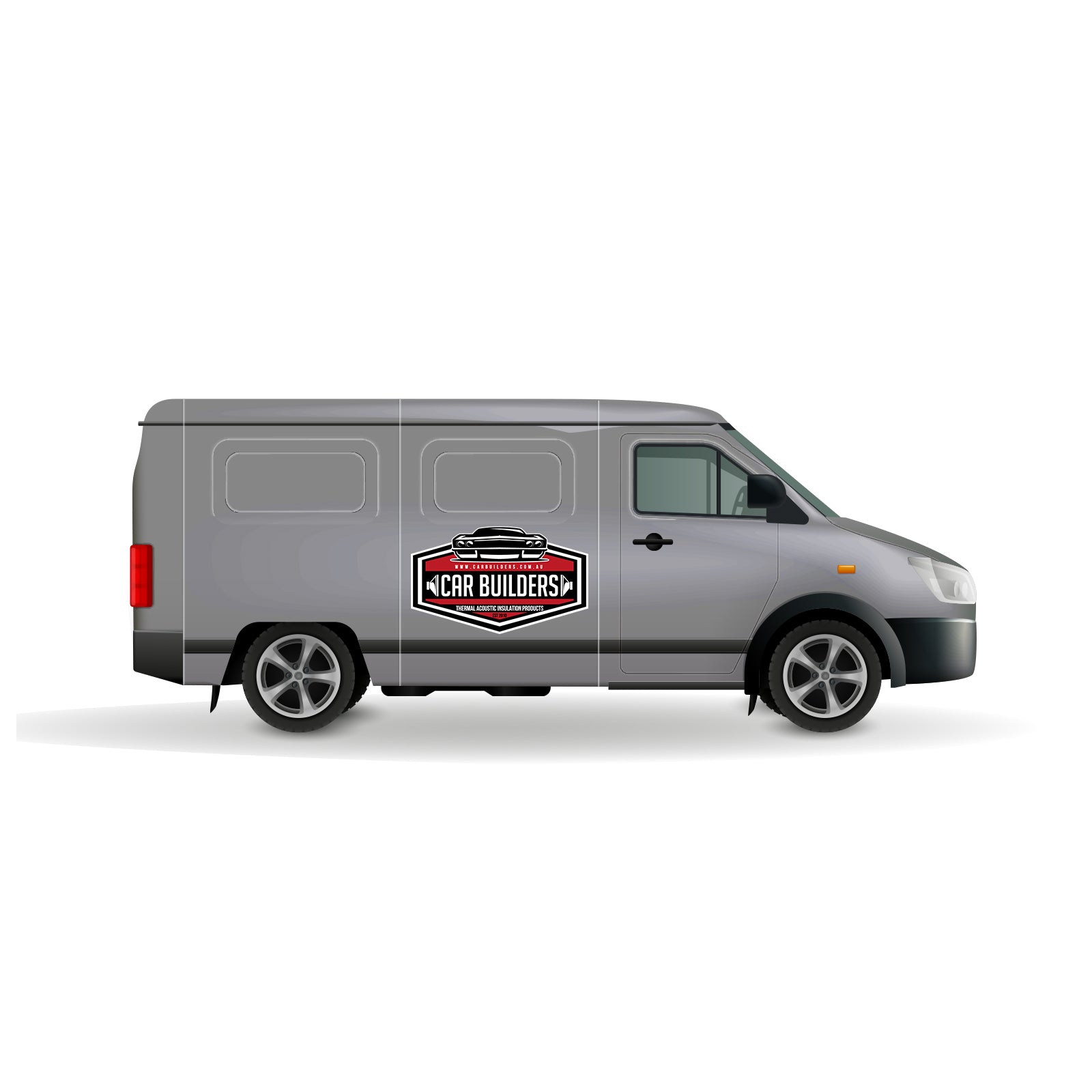 Illustration of a small van used to represent the Car Builders small van pack