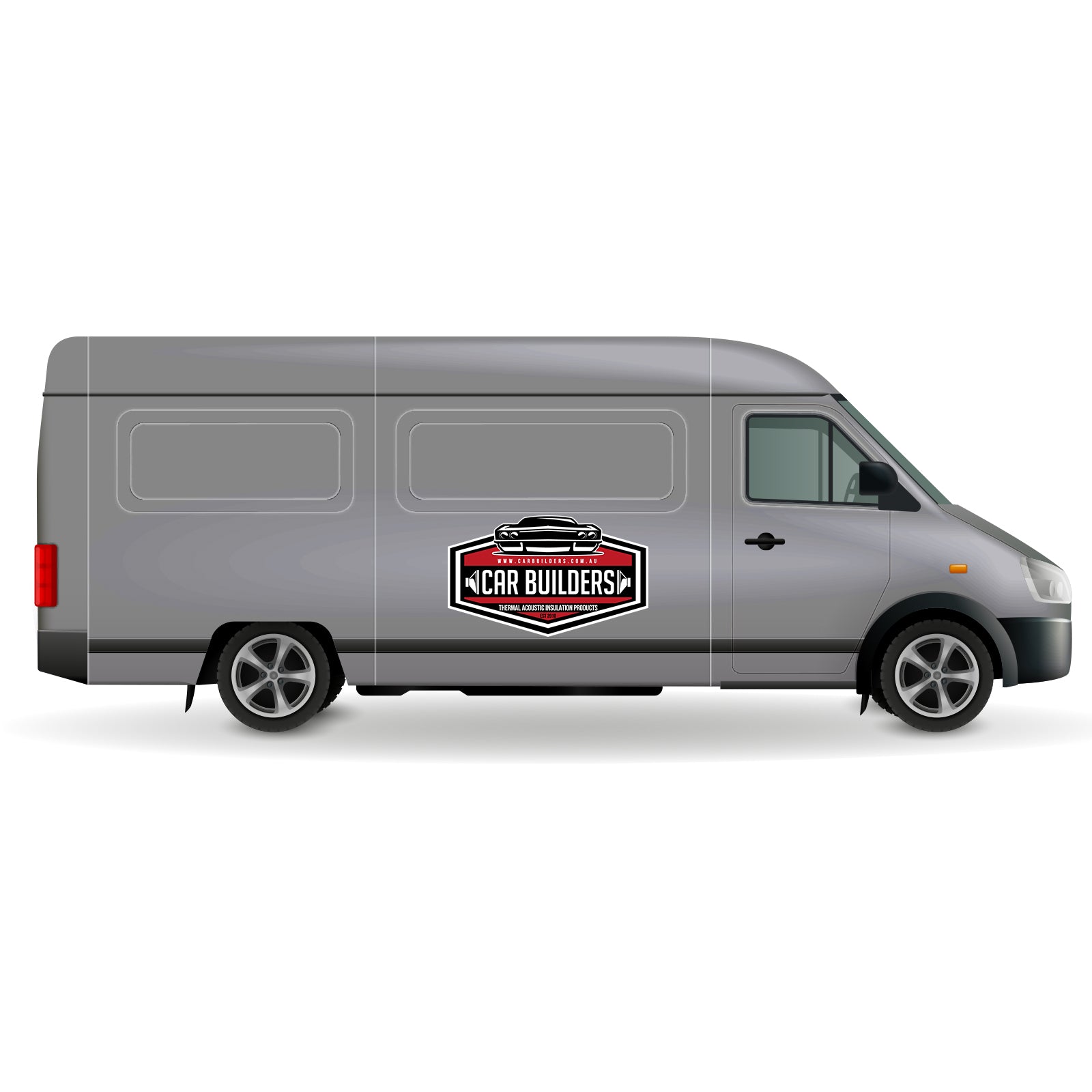 Extra large high roof van in profile