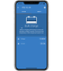 Victron Blue Smart IP22 charger app showing real-time battery status and charging progress