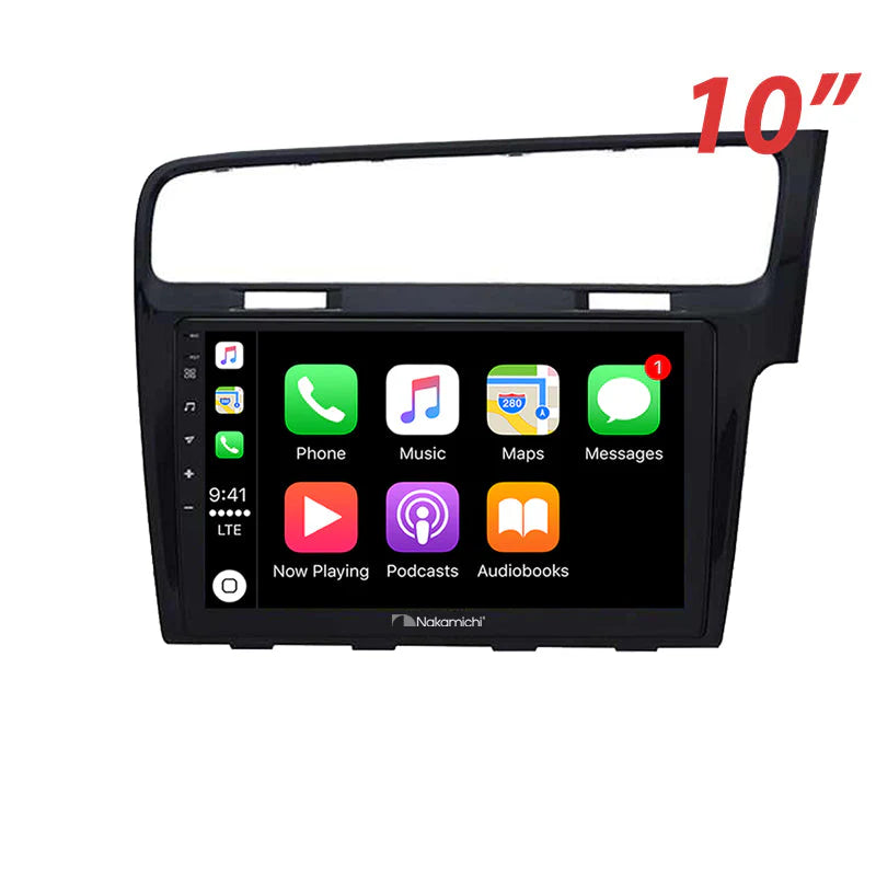 Nakamichi 10" Wireless CarPlay Android Auto VW Golf 7 MK7 2013-2020 Head Unit