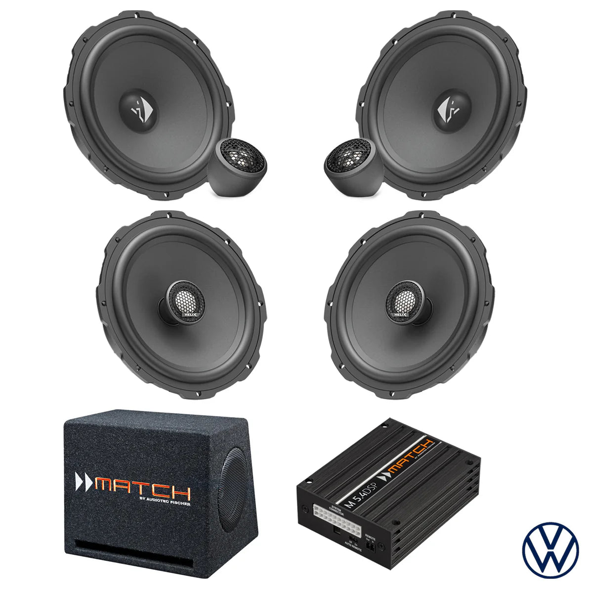 VW T-Cross C1 - Speaker & Subwoofer DSP Amplified Package | HELIX Ci3
