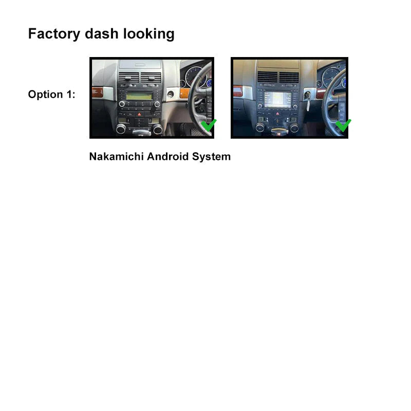 Nakamichi NA9VWTOUAREG20042010 9-Inch Android 13 Wireless CarPlay Android Auto for Volkswagen Touareg 2004-2010