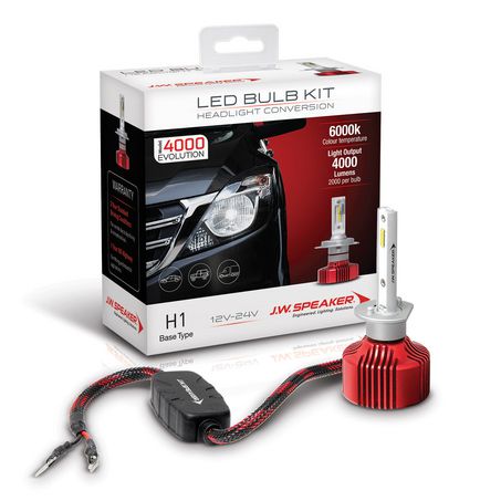 JW Speaker 990001 4000 LED H1 Headlight Bulb Conversion Kit