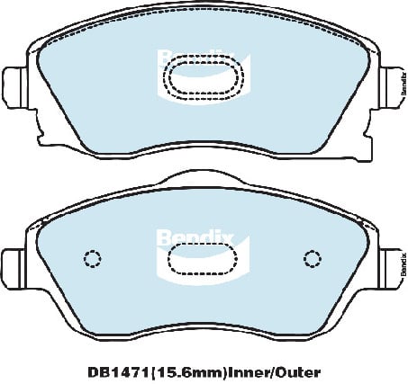 Bendix DB1471EURO Brake Pad Set Euro+ – Frankies Auto Electrics & Car Audio