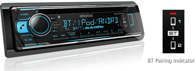 Kenwood KDC-BT610U Bluetooth CD Head Unit w/ USB – Frankies Auto ...