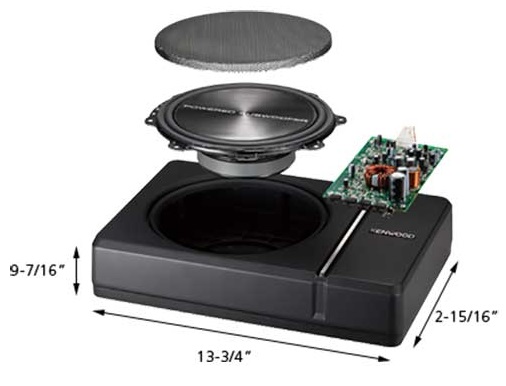 Kenwood KSC-PSW8 8” 250W Compact Powered Subwoofer