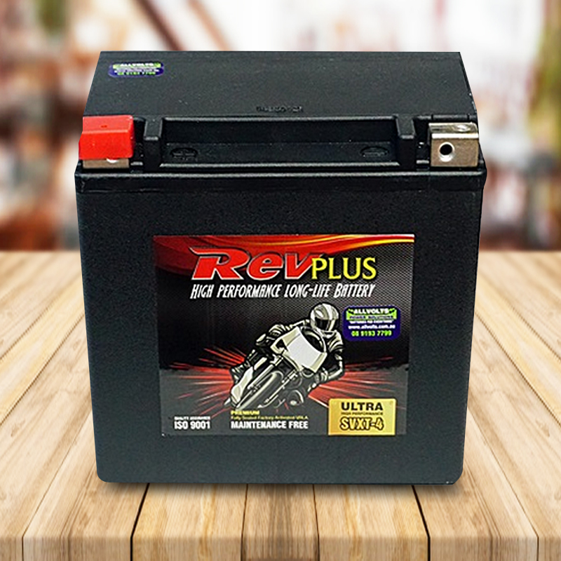 RevPLUS SVXT-4 VRLA Ultra High Premium Motorcycle Battery (12V, 19Ah)